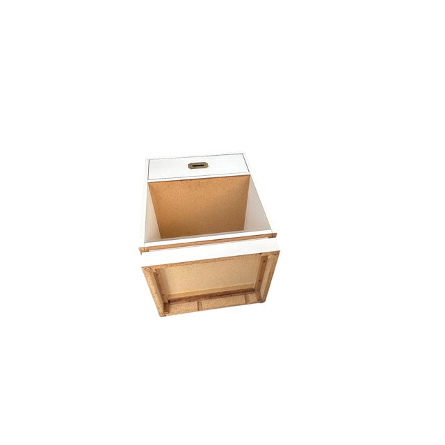 Campaign Pair of Vintage Campaign Style Bedside Tables For Sale - Image 3 of 11