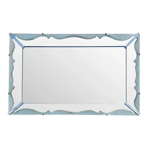 Vintage Mid-Century Modern Venetian Style Etched & Acid Washed Mirror