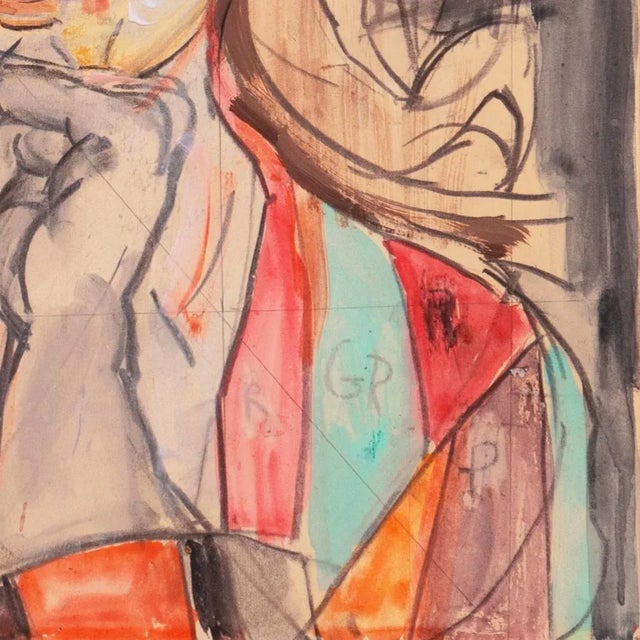 Mid-Century Modern 'Sheila' by Virginia Conroy, Pacific Grove Art Association Exhibit, Woman Artist, Los Angeles County Museum of Art, Pennsylvania Academy of Fine Art For Sale - Image 3 of 9