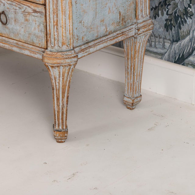 18th Century 18th C. Swedish Gustavian Commode in Original Paint, Georg Haupt, Attributed For Sale - Image 5 of 18