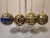 1980s Vintage Champleve Cloisonne Christmas Ornaments Set of 4 For Sale - Image 5 of 12