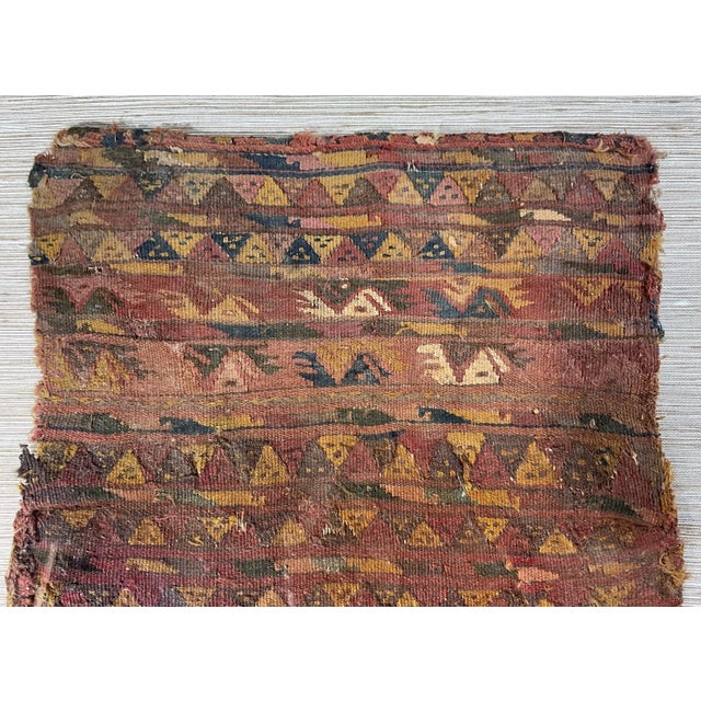 15th Century & Earlier Pre Colombian Antique Peruvian Textile Fragment For Sale - Image 5 of 10