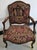 19th Century French Louis XV Style Mahogany and Needlepoint Tapestry Bergeres Fauteuils, Pair For Sale In Washington DC - Image 6 of 11