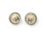 Contemporary Chanel Silver CC Iridescent Pearl Gumball Clip on Earrings - 2 Pieces For Sale - Image 3 of 4