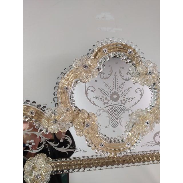 Contemporary Eolo Venetian Mirror in Murano Glass from Fratelli Tosi For Sale - Image 3 of 8