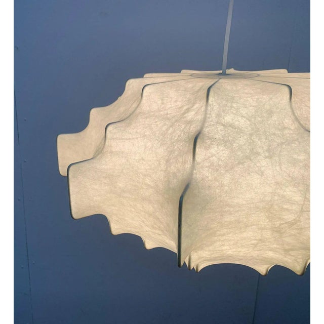 Mid-Century Modern German Cocoon Pendant Lamp by Friedel Wauer for Goldkant Leuchten, 1960s For Sale - Image 15 of 18