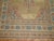 Early 20th Century 20th Century Camel Orange Blue Color Persian Open Medallion Room Size Rug - 7'6" x 9'8" For Sale - Image 5 of 6