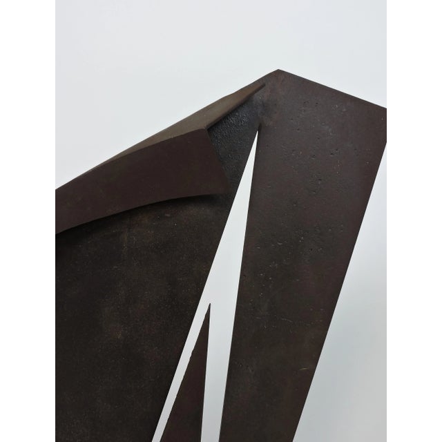 Abstract Welded Geometric Steel Sculpture, " a Way Through", by David Tothero For Sale - Image 4 of 9