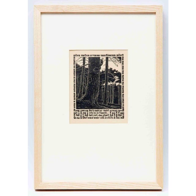 Woodcut print realized by escher in 1931. It belongs to the series "emblemata". Signed with initials in the plate lower...