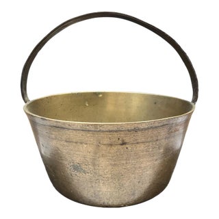 Circa 1800 Georgian, Heavy Antique, English Bronze Jam/Preserve Cooking Pot For Sale