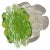 Vintage Murano Barovier Toso Green Control Bubbles Gold Flecks Italian Art Glass Flower Form Bowl Ashtray For Sale In Orlando - Image 6 of 6