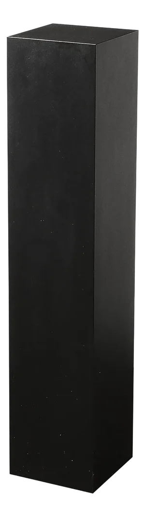Mid-Century Modernist Matte Black Laminate Pedestal