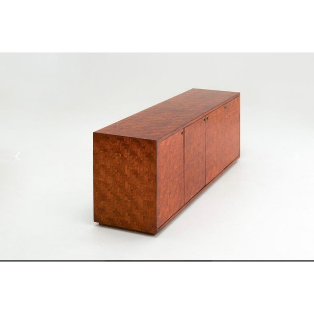 Chestnut 1960s Art Deco Credenza For Sale - Image 8 of 12