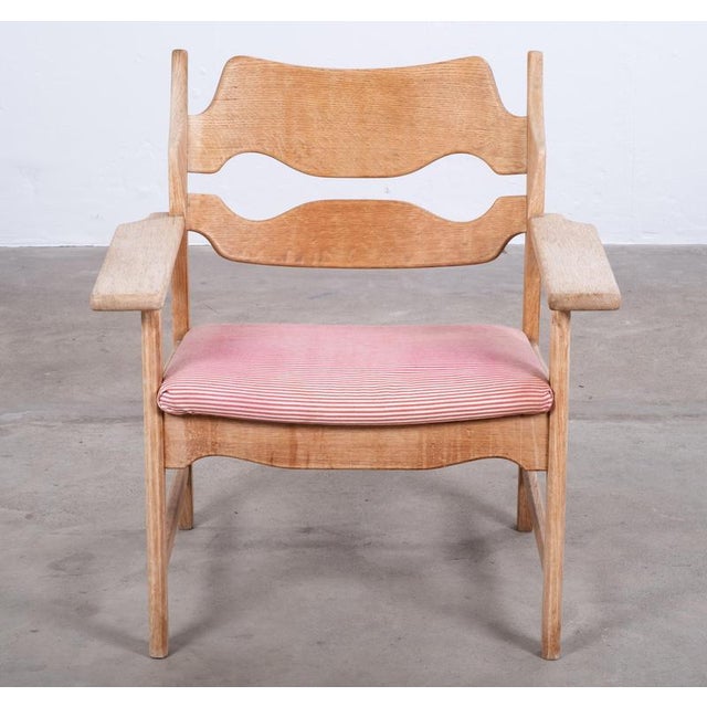 Vintage Razor Blade Oak Chair by Henning Kjærnulf for Nyrup Furniture Factory, 1960s For Sale - Image 4 of 10
