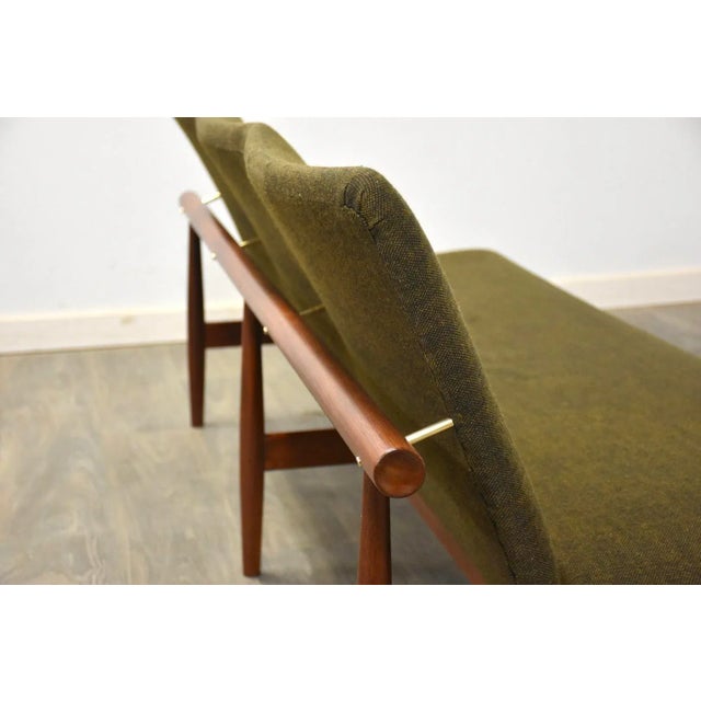 Green 1960s Finn Juhl Green Japan 3 Seater Teak Sofa For Sale - Image 8 of 11