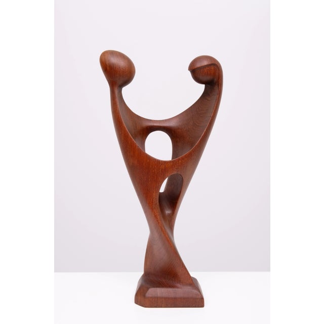 Teak Sculpture by Simon Randers, Denmark, 1960s For Sale - Image 11 of 11