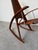1970s 1973 Leon Meyer California Studio Modern Sculptural Teak Rocking Chair For Sale - Image 5 of 12