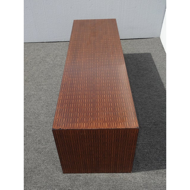 Brown Vintage Mid Century Modern Baker Brown Bench ~ Barbara Barry Collection For Sale - Image 8 of 13