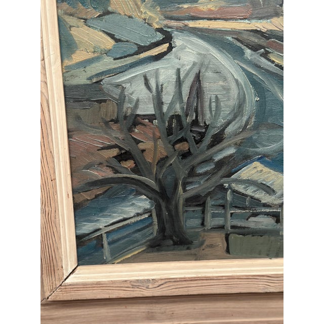 Stig Thiderman, Landscape, 1950s, Oil on Canvas, Framed For Sale - Image 7 of 16