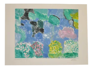 Arthur Krakower (1921-2009) "Snowmass 3" Original Monotype C.2004