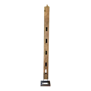 19th Century Contemporary Sculpture of Antique Wooden Summer Timber Beam on Custom Stand