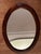 Vintage Oval Mirror in Stained Wood, 1970s For Sale - Image 14 of 17