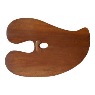Vintage Wooden Artist's Paint Palette For Sale