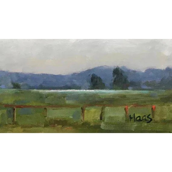 Wood Contemporary Impressionist Landscape Oil Painting For Sale - Image 7 of 11