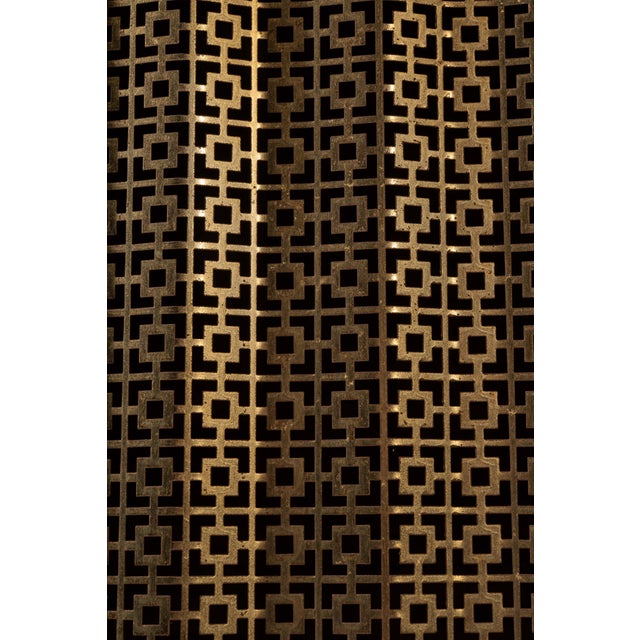 Vanilla Mid-Century Decorative Japanese-Inspired Screen Cabinet For Sale - Image 8 of 9