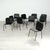 Set consisting of 10 chairs with an interesting 70s and 80s design. Structure in black painted metal tubing, seat and...