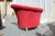 Modern Hollywood Regency Grosfeld House Ruby Red Lounge Chair For Sale - Image 3 of 5