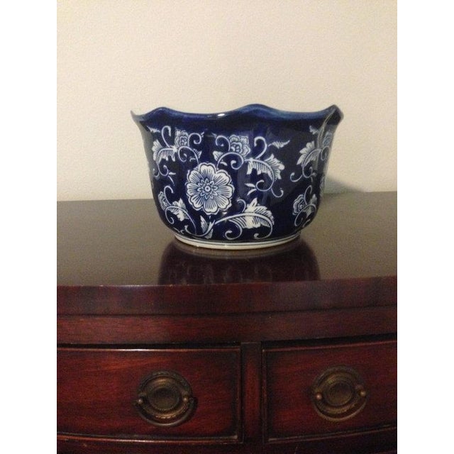 Blue & White Chinoiserie Planters Set of 3 Chairish