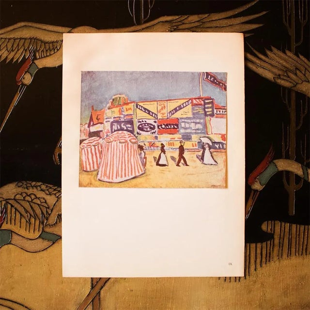 The School of Paris 1948 After Albert Marquet "The Posters in Trouville", Second Edition Parisian Lithograph For Sale - Image 3 of 8