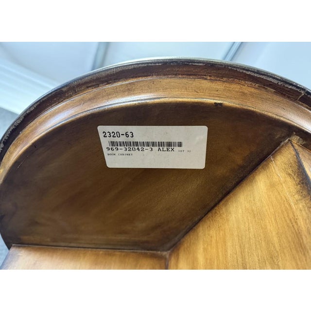 Tan Late 20th Century Elephant-Themed Rotating Library Table For Sale - Image 8 of 8