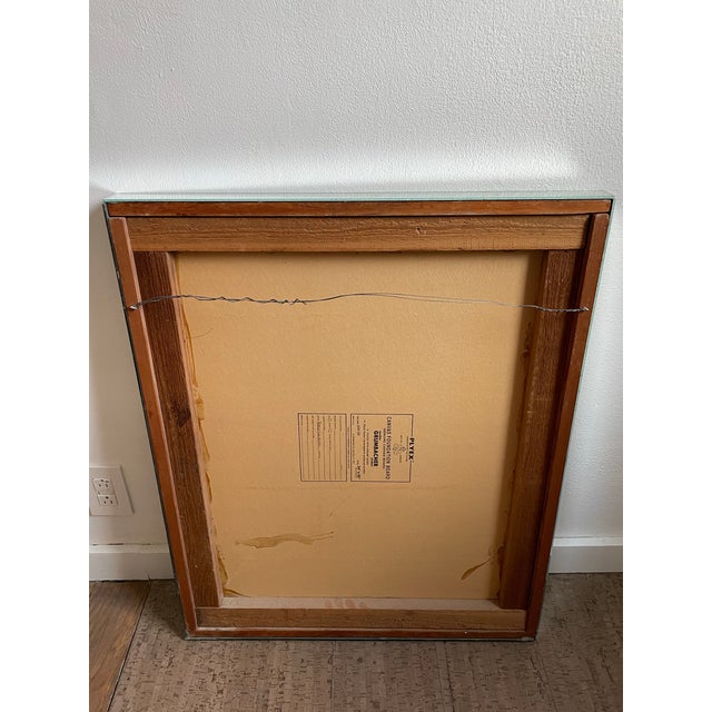 Late 20th Century Vintage Signed Abstract Flowing Forms Acrylic Painting on Canvas Board by Teresa Lawrenson, Framed For Sale - Image 11 of 11