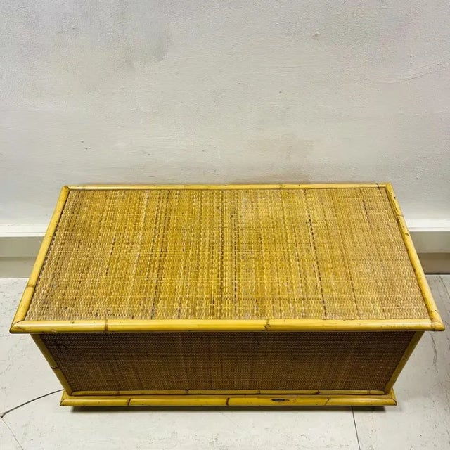 Cane and Bamboo Chest from Dal Vera, 1960s For Sale - Image 6 of 8