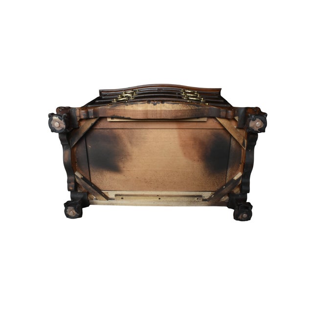 Pair of Drexel Heritage Heirloom Collection Georgian Style Mahogany Nightstands or Chests For Sale - Image 13 of 15