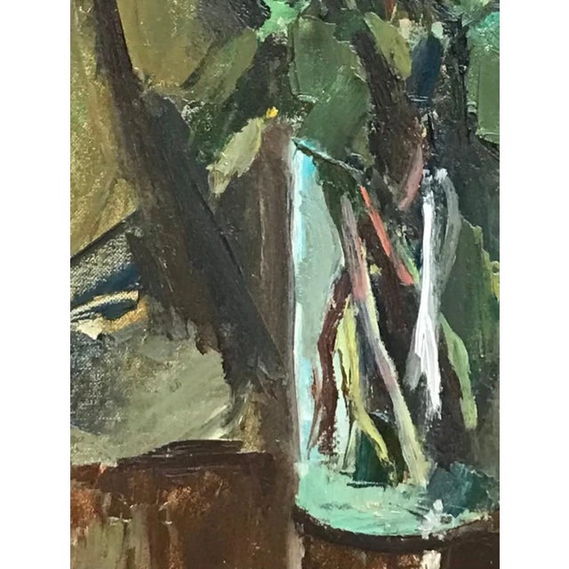 Benjamin Vautier, Bouquet of Roses, Oil on Wood, 1970 For Sale - Image 8 of 11