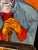Wood 1970s Vincent Van Gogh Style Painting of "Portrait of Patience Escalier"ier" For Sale - Image 7 of 7