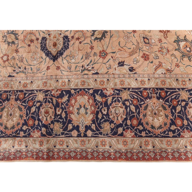 Textile Antique Silk Turkish Rug For Sale - Image 7 of 8