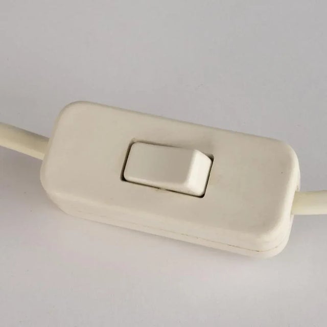 White Glass Table Lamp, 1970s For Sale - Image 8 of 12