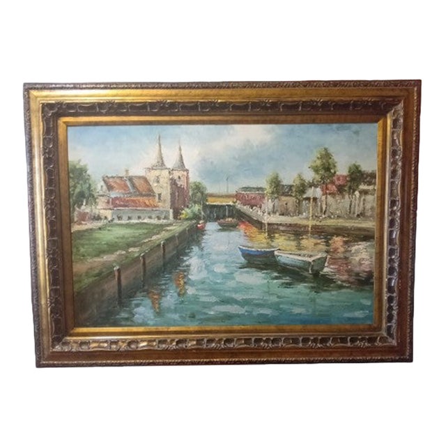 1920s J. Albers Original Impressionist Painting For Sale