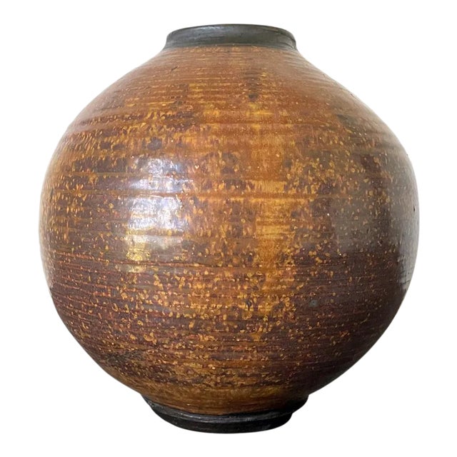 Ceramic Moon Jar Vase by Otto Heino For Sale
