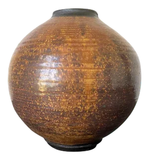 Ceramic Moon Jar Vase by Otto Heino