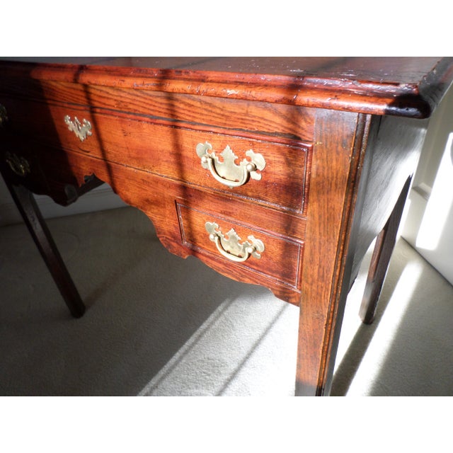 Late 18th Century George III Oak Lowboy For Sale - Image 10 of 13