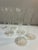 Set of 7 Champagne Flutes Mouth Blown Glass W/ Hollow Stem For Sale - Image 4 of 6