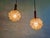 Amber Bubble Glass Pendant Light by Helena Tynell for Glashütte Limburg, 1970s, Set of 3 For Sale - Image 10 of 18