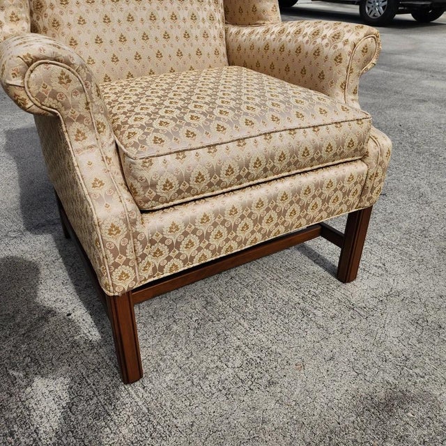 Ethan Allen Wingback Chairs Pair For Sale - Image 10 of 16