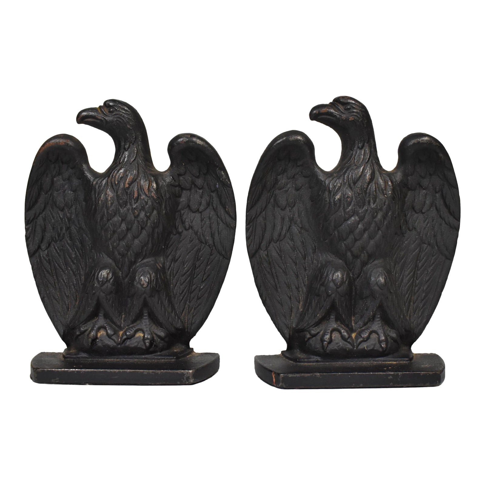 Mid 20th Century Cast Iron American Eagle Bookends a Pair Chairish