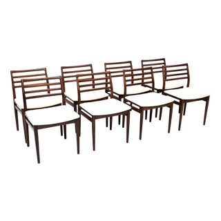Vintage Danish Dining Chairs by Erling Torvits for Sorø Stolefabrik, 1960s, Set of 8 For Sale